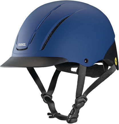 Troxel Spirit MIPS Technology Full Coverage Horse Riding Helmet, Horseback Riding Gear for Equestrians, Medium (7-7-3/8), Navy Duratec