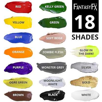 Mehron Makeup Fantasy FX Cream Makeup | Water Based | Halloween | Zombie Flesh Face Paint & Body Paint For Adults 1 fl oz (30ml) (Zombie Flesh)