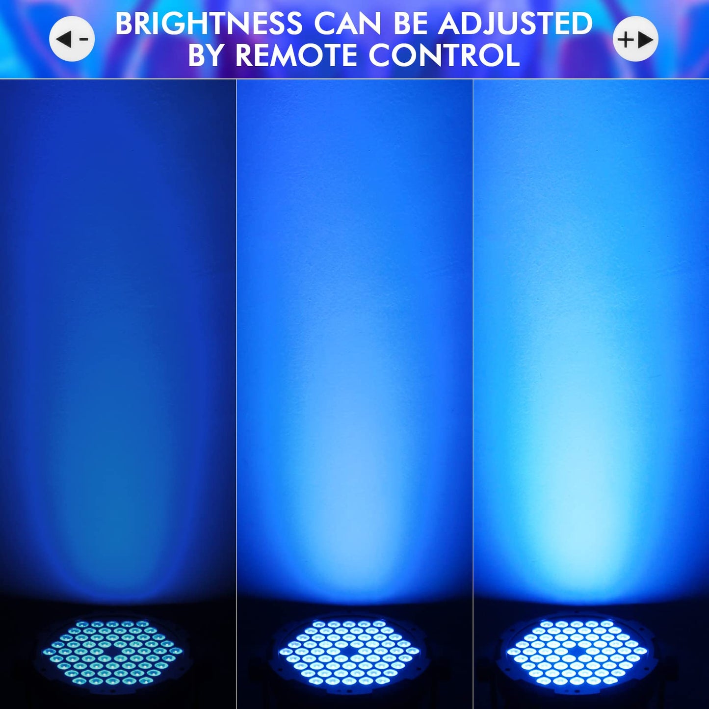 90W 60Leds Par Lights 2Pack - Rgb Stage Par Lights Sound Activated By Remote & Dmx Control Uplights For Events Church Wedding Mu