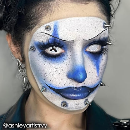 Mehron Makeup Fantasy FX Cream Makeup | Water Based | Halloween | Blue Face & Body Paint For Adults 1 fl oz (30ml) (Blue)