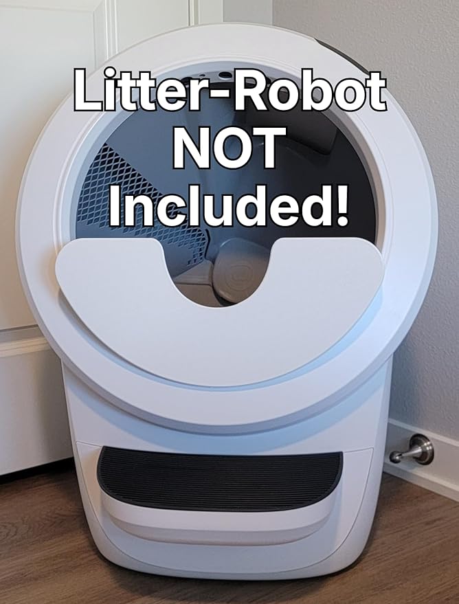 Max Shield for Litter-Robot 4 : Anti-Flicking, One-Piece Design - (Black Max Shield)