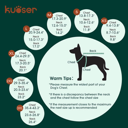 Kuoser Warm Dog Coat, Waterproof Dog Coats for X-Small Dogs, Adjustable Durable Doggie Winter Jacket Reversible Cozy Puppy Cold Weather Apparel from Small to Large Breed, Rose XS