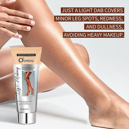 Leg Makeup Concealer, Leg Cream Waterproof Flawless Body Foundation Cream, Skin Tattoo Scars Concealer, Suitable for Natural, Healthy Skin Tones 100g