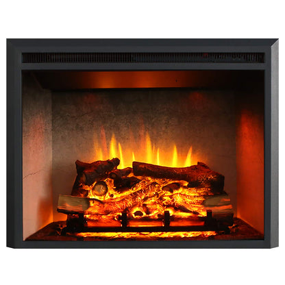 Richflame 30 Inches, Edward Electric Fireplace Insert With Fire Crackling Sound, Weathered Concrete Interior, Remote Control, 75