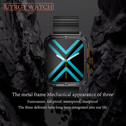 Uyrgt Sports&Rugged Smart Watch For Men Women, Cnc Aluminum Alloy Frame, 1.83    Full Touch Display, Bluetooth Call, Fitness Tra