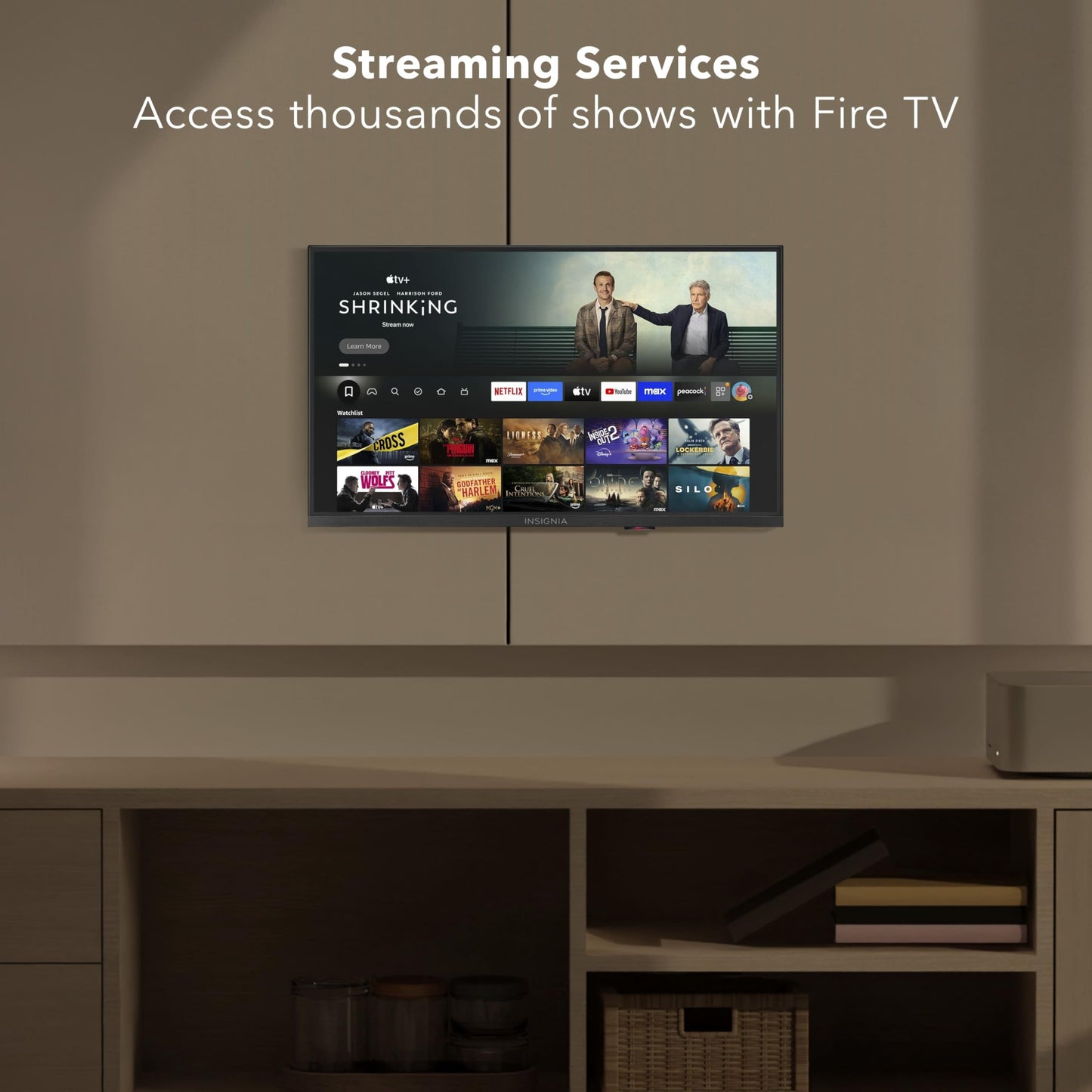 Insignia 24 Class F40 Series Led Full Hd Smart Fire Tv, Voice Remote With Alexa, Stream Live Tv Without Cable
