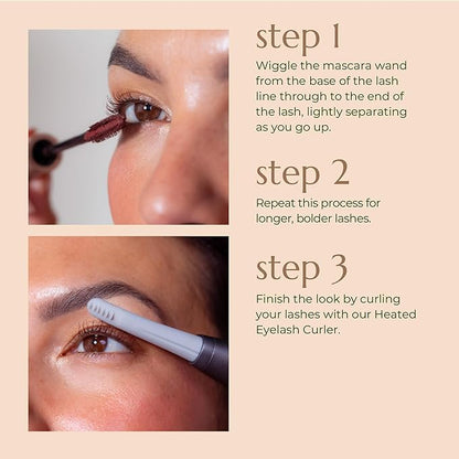 Chella Good Drama Vegan Mascara, 0.33 Fl. Oz (Burgundy)