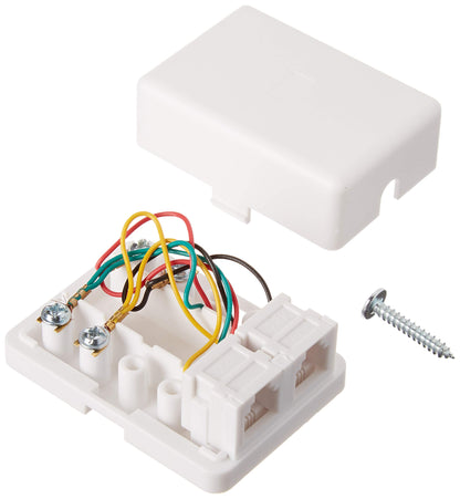 Phone Jack Wall Plate - Jack Box - Wall Jack - Surface Plate - Phone Box - Jack Plate Switch - Telephone Jack Wall Plate - Telep