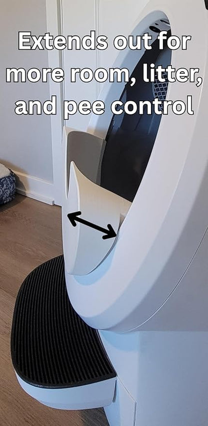 Max Shield for Litter-Robot 4 : Anti-Flicking, One-Piece Design - (Black Max Shield)