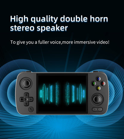 Retro Handheld Game Aluminum Alloy, Android 12 Built-in 128G TF Card 3172 Games,4 inch IPS Touch Screen with Game Front-end,RG405M Supports OTA Wireless Upgrade