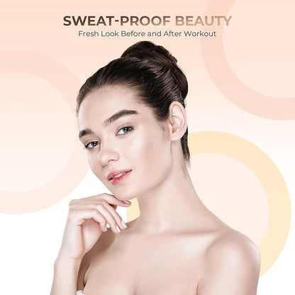 6pc FULL SIZE KIT KABUKI & KABAGGIE Tote Mineral Makeup Set Matte Foundation Bare Face Sheer Powder Cover (Light)