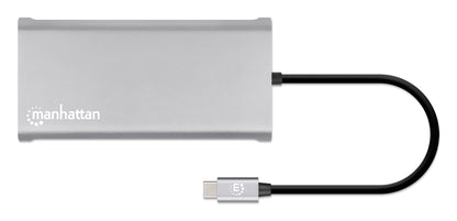 Manhattan Usb-C Pd 12-In-1 Docking Station With Mst For Three Hdmi Monitors