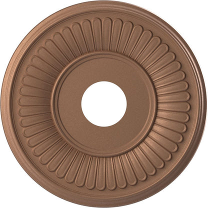 Ekena Millwork 16Od X 3 1/2Id X 1P Berkshire Thermoformed Pvc Ceiling Medallion (Fits Canopies Up To 7), Aged Copper