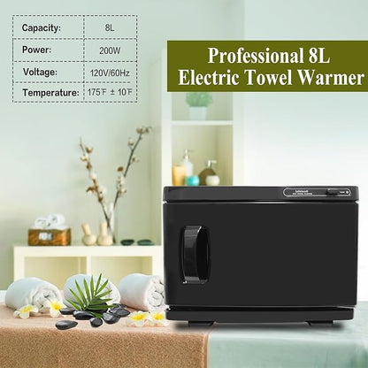 Hot Towel Warmer, 8L Professional Towel Warmer, Small Towel Warmers Cabinet for Spa, Hair Salon or Home Use