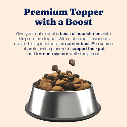 Solid Gold NutrientBoost™ Cat Food Toppers for Cats - High Protein Meal Topper & Crunchy Cat Treats for Indoor Cats w/Vitamins, Minerals & Amino Acids for Gut Health & Immune Support - All Ages - 1lb
