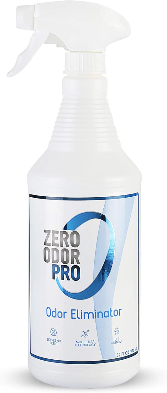 Zero Odor Pro - Commercial Strength Eliminator Odor Neutralizer, Room Deodorizer Odor Eliminator Musty Smell - Strongest Odor Eliminator Trigger Spray, (32-ounce)