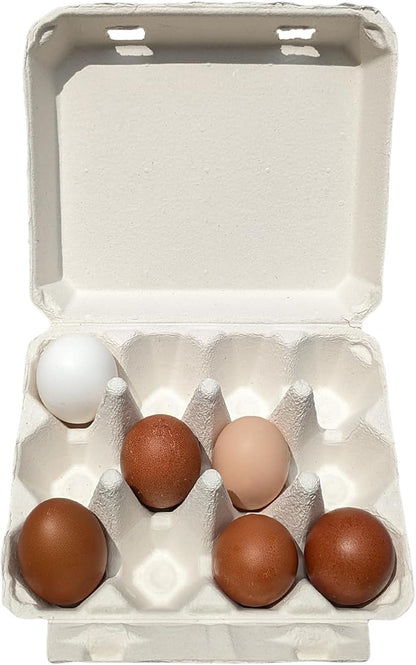 Vintage Egg Cartons for 12 Large Eggs – Classic 3x4 Layout – Durable Recycled Cardboard – Farmhouse Style – Eco-Friendly Packaging - White 75 Pack