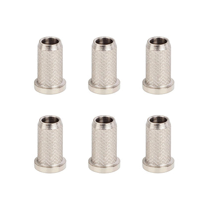 Banworks Guitar String Mounting Ferrules 4Mm (5/32) String Through Body Ferrule For Electric Guitars Pack Of 6 Jt/Cxk-03 Chrome