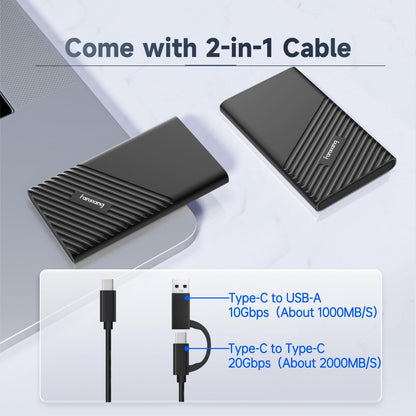 Fanxiang 4Tb External Ssd Portable, Up To 2000Mb/S, Usb C External Solid State Drive External Hard Drive, Usb 3.2 Gen2*2 Type-C