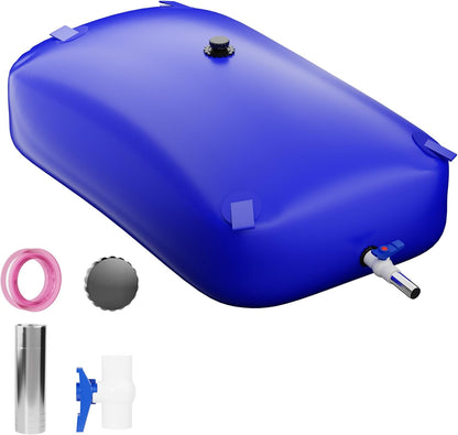 Large Capacity Water Storage Bladder, Portable Water Tank Containers, Bladder Tank for Drought Resistance, Fire Prevention, Emergency Water, Agricultural Irrigation Outdoor (330L/87Gal, Blue)