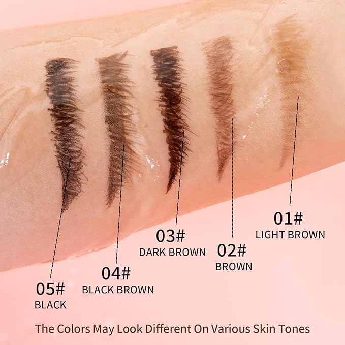 Eyebrow Pencils for Women, 2-in-1 Dual-Ended Microblading Eyebrow Pencil Waterproof with 2 Fork Tip and Spoolie Brush for Hair-Like Natural Brows Eyebrow pen, Non-Dry, Last All-Day (Black Brown)