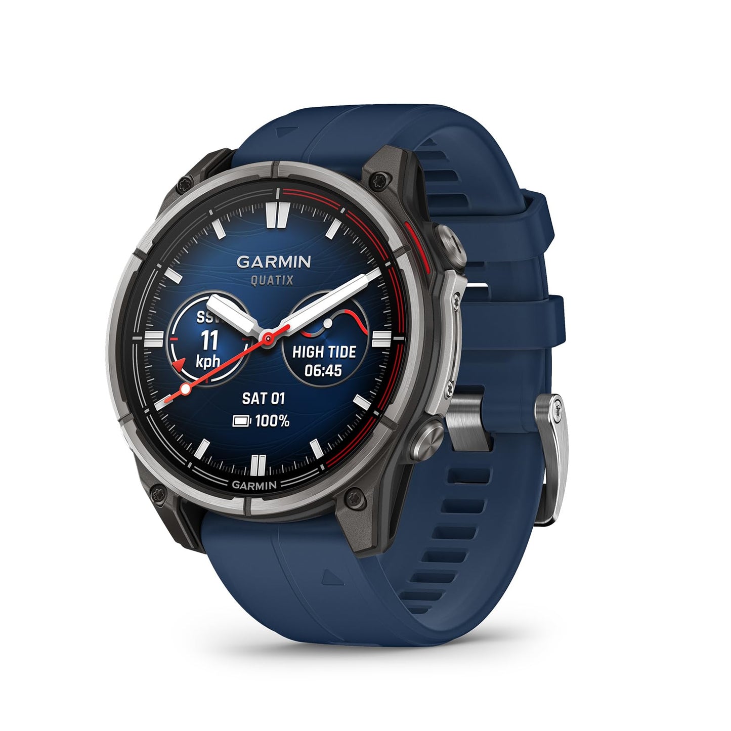 Garmin Quatix 8, 47 Mm, Marine Gps Smartwatch, Bright Amoled Display, Chartplotter Controls, Built-In Flashlight, 24/7 Health &