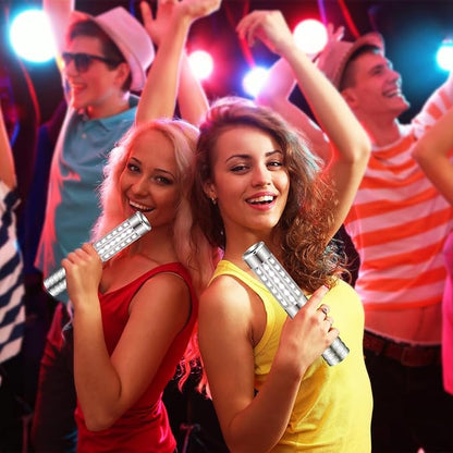 4 Pieces LED Strobe Baton Light Rechargeable Bottle Service Sparklers Stick Reusable Champagne Bottle Handheld LED for Club Stage Nightclub Party Concert Event Bar Outdoor - Silver