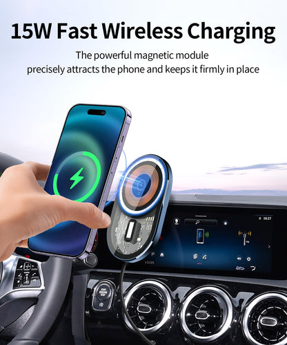 Masergogo Wireless Charging Car Phone Holder For Mercedes Benz Cla-Class 2020-2025/Glb-Class 2020-2025 Gla-Class 2021-2025/A-Cla
