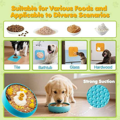 6-in-1 Dog Enrichment Toys Set - Lick Mat, Ball & Bowl with Peanut Butter, Frozen Treat Cognitive Dog Toys for Anxiety Relief & Mental Stimulation | Slow Feeding for Small/Medium Dogs & Puppies
