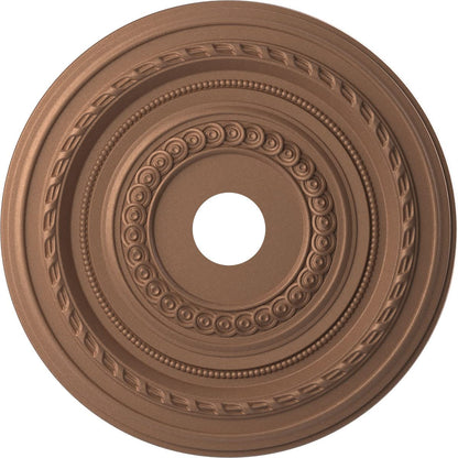 Ekena Millwork 22Od X 3 1/2Id X 1P Cole Thermoformed Pvc Ceiling Medallion (Fits Canopies Up To 6), Aged Copper