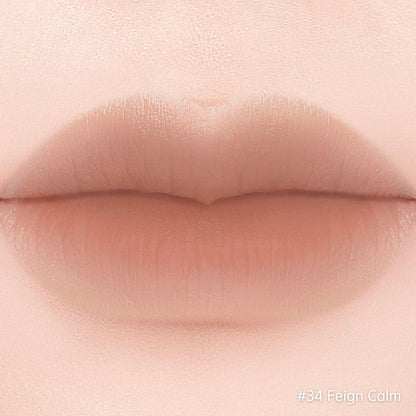 BBIA Last Velvet Lip Tint - Soft & Creamy Matte Finish Lip Stain, Blur Effect with Velvety Texture, Long-Lasting, High Pigment, Lightweight, Non-Drying, Korean Lip Makeup (34 FEIGN CALM)