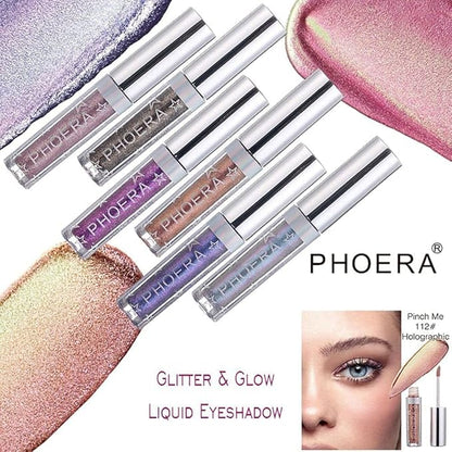 Glitter Eyeshadow，Makeup For Eyes Liquid Shimmer Sparkle Glow Light Colors Pencil Stick Shiny Long Lasting Waterproof Shining Eye Shadow Sets Metallic Pigments Metals Gloss Sparkling Pen Kit (A101)