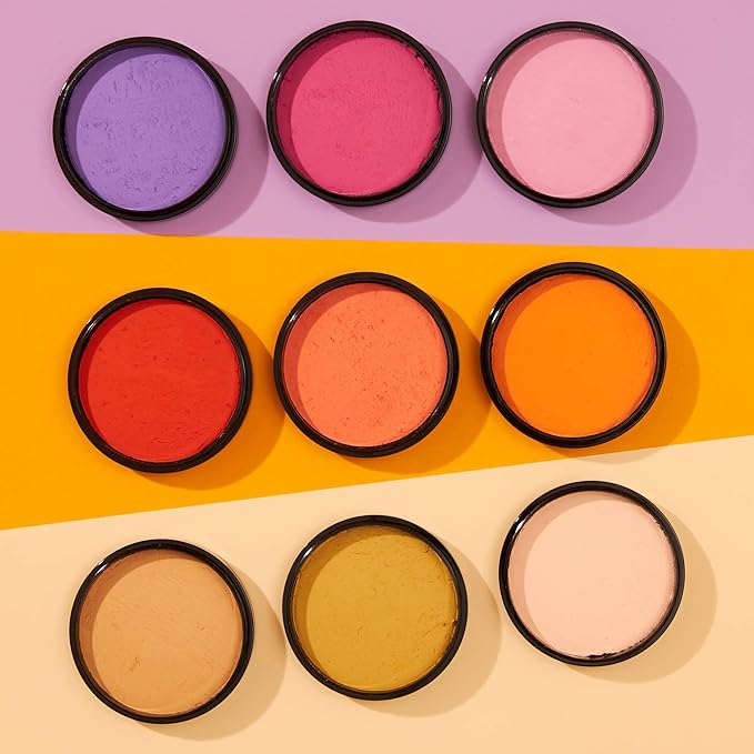 Pro Face & Body Paint Cake Pots by Moon Creations - Bright Yellow - Professional Water Based Face Paint Makeup for Adults, Kids - 1.26oz