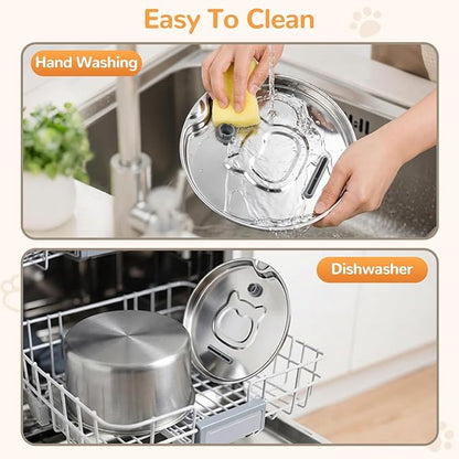 Cat Water Fountain Stainless Steel,135oz/4L,with Adjustable Pump & 3 Flow Modes, Ultra-Quiet Automatic Cat Dog Water Dispenser, Large Capacity Water Fountain for Cats,Dogs,Multiple Pets (1)