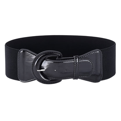 GRACE KARIN Women's Wide Stretchy Cinch Belt 3 Inch Vintage Chunky Buckle Belts S-XXXXL