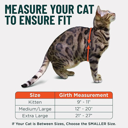 Houdini™ Escape Proof Cat Harness and Leash Set by OutdoorBengal – Tactical Vest for Walking – Extra Large, Adjustable, Long - Houdini Cat Harness Escape Proof for Large Cats + Leash (Pink, XL)