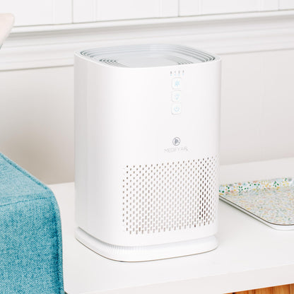 Medify MA-14 Air Purifier with True HEPA H13 Filter 428 ft² per Hour for Smoke, Odors, Pollen | Removal to 0.1 Microns White, 2-Pack