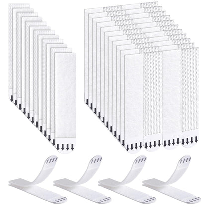 Picture Hanging Strips Heavy Duty, 32-Pairs(64 Pack) Large Adhesive Hook and Loop Mounting Tapes Damage Free No Nails Picture Hangers for Frame Hanging Poster Strips Christmas Decorations