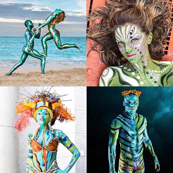 TAG Face and Body Paint - 1 Stroke Split Cake 30g - Iris