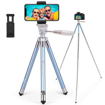 Fotopro Phone Tripod 40 Inch Lightweight Travel Tripod For Camera And Phones, With Portable Phone Mount, Camera Tripod Stand For