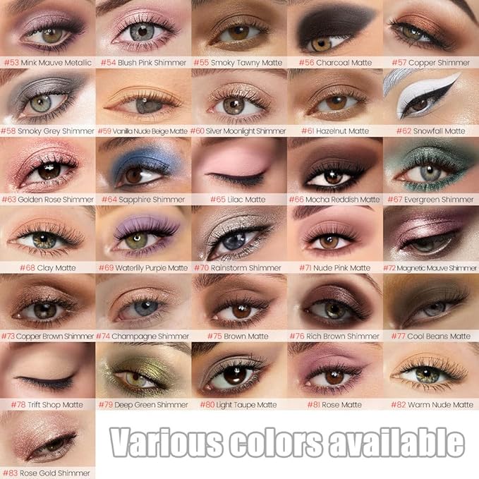 Kaely Cream Eye Shadow Sticks, Smoky Tawny Matte Eyeliner Pencil Eyeshadow Palette Makeup, Eye Highlighter Brightener Stick for Older Women Waterproof Pigmented, sombras para ojos, New-55