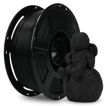 Flashforge Pla Filament 1.75Mm +/- 0.02Mm, Matte Black 3D Printer Filament 1Kg (2.2Lbs) Spool, Excellent Printing Performance, E