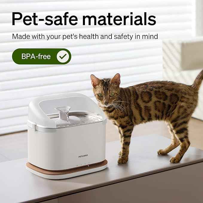 PETLIBRO Splash Shield for 3L Dockstream 2 Cat Water Fountain PLWF106 PLWF116 and PLWF305 Prevent Water Spills, Large top Radius, Easy to Remove & Clean