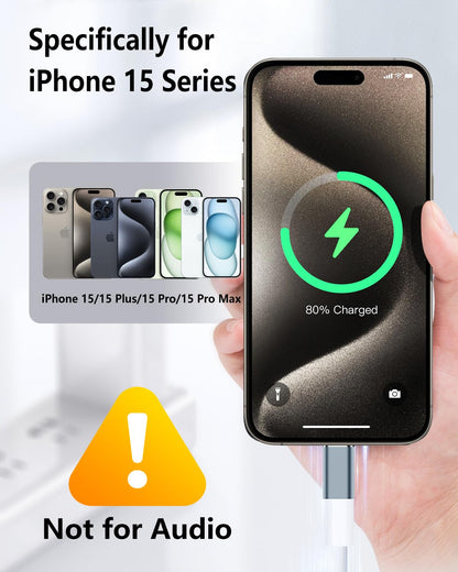 Fqsh For Lightning Female To Usb C Male Adapter For Iphone 16 15 Pro Max Plus,For Ipad Air,For Samsung,Support 27W Pd Fast Charg