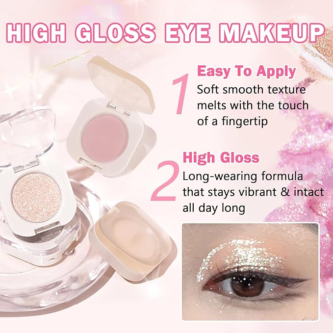 Single Eyeshadow Nude Eyeshadow Primers,Coffee Brown Eyeshadow,Ultra Fine Smooth Powder Long Lasting High Pigment Eyeshadow,Daily Korean Eyes Makeup (07 Mocha)