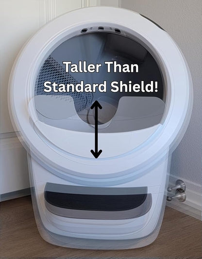 Max Shield for Litter-Robot 4 : Anti-Flicking, One-Piece Design - (Black Max Shield)