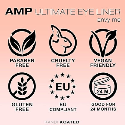 Kandi Koated Amp Eyeliner Pencil [Envy Me] Metallic Eyeliner Pencil | Water-Resistant Colored Eye Pencil | Paraben-Free, Cruelty-Free | Beauty & Makeup