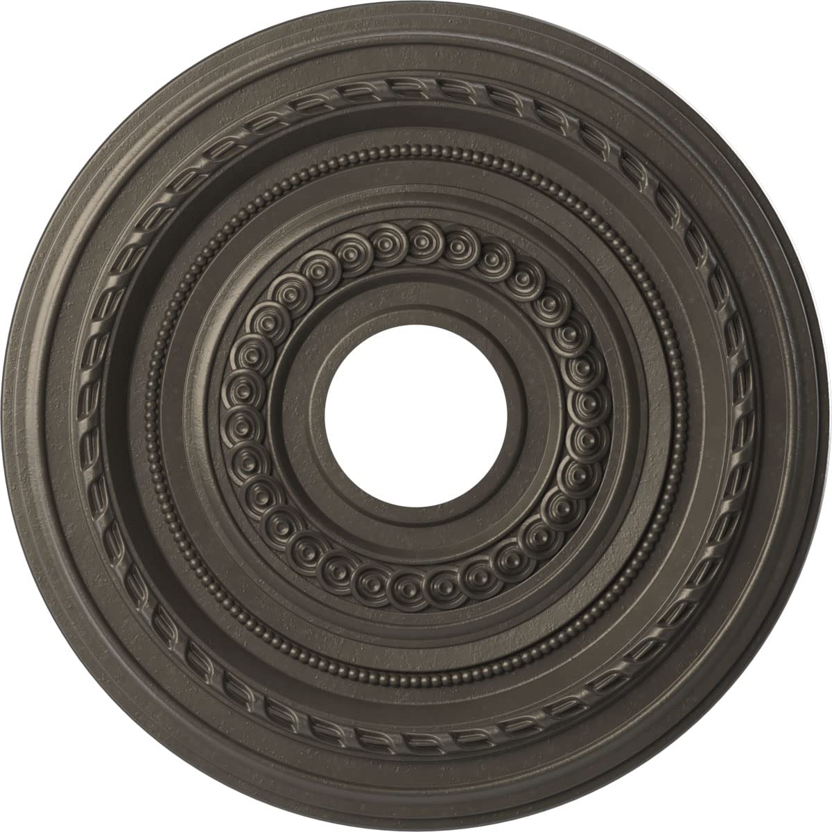 Ekena Millwork Cmp16Codst Cole Thermoformed Pvc Ceiling Medallion (Fits Canopies Up To 4 1/2), 16Od X 3 1/2Id X 1P, Universal Ag