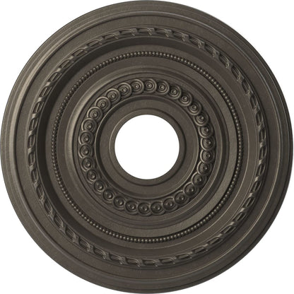 Ekena Millwork Cmp16Codst Cole Thermoformed Pvc Ceiling Medallion (Fits Canopies Up To 4 1/2), 16Od X 3 1/2Id X 1P, Universal Ag