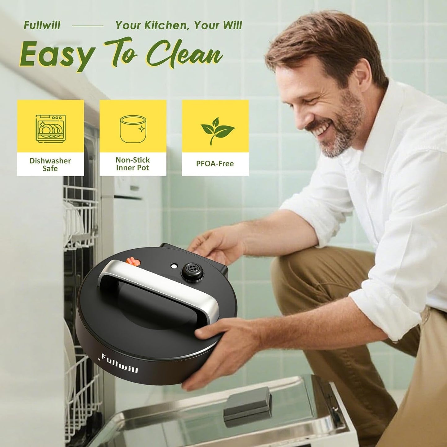 9-In-1 Electric Pressure Cooker(2025 Upgraded), 12 Presets Instant Multi Cooker, Olla De Presion Nonstick Pot 6 Quarts